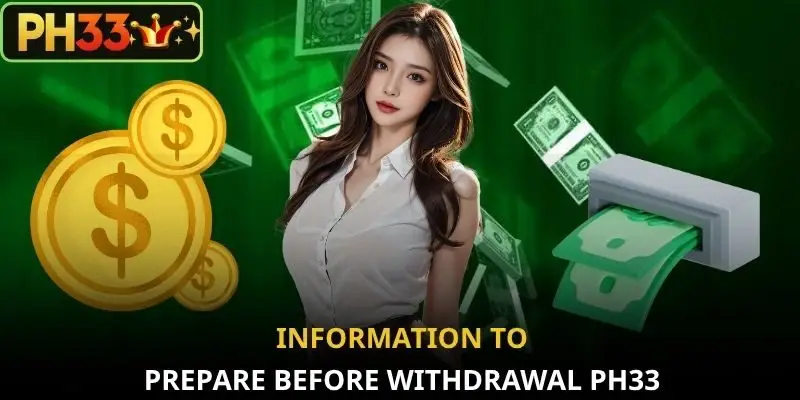 Information to prepare before withdrawal PH33