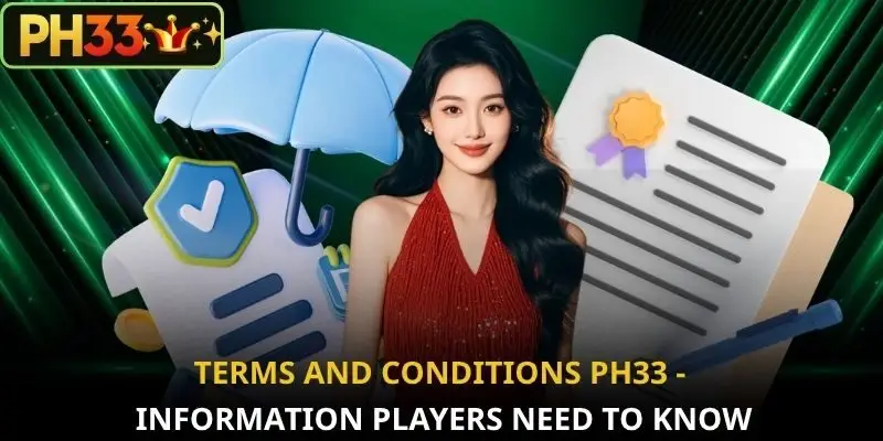 Terms and conditions PH33 - Information players need to know
